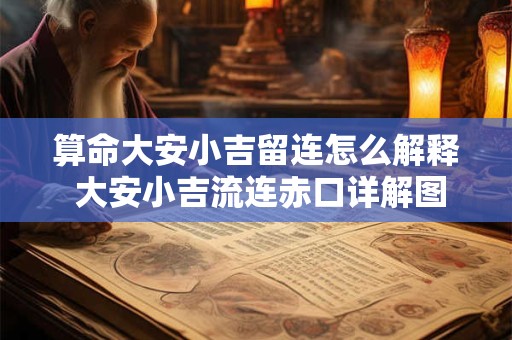 算命大安小吉留连怎么解释 大安小吉流连赤口详解图