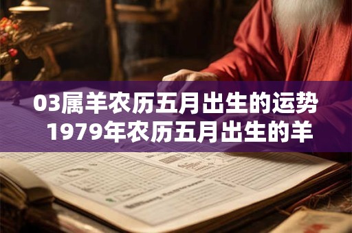 03属羊农历五月出生的运势 1979年农历五月出生的羊是什么命