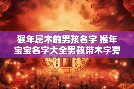 猴年属木的男孩名字 猴年宝宝名字大全男孩带木字旁