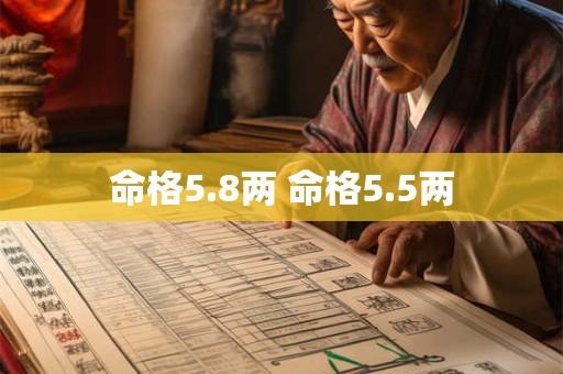 命格5.8两 命格5.5两