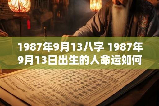 1987年9月13八字 1987年9月13日出生的人命运如何
