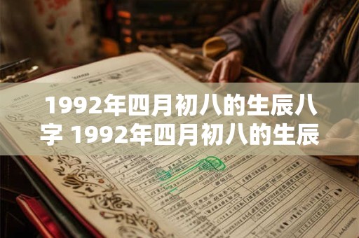 1992年四月初八的生辰八字 1992年四月初八的生辰八字是什么
