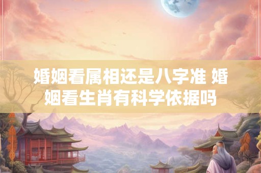 婚姻看属相还是八字准 婚姻看生肖有科学依据吗