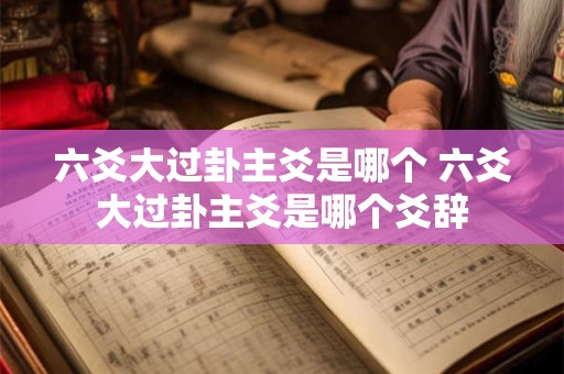 六爻大过卦主爻是哪个 六爻大过卦主爻是哪个爻辞