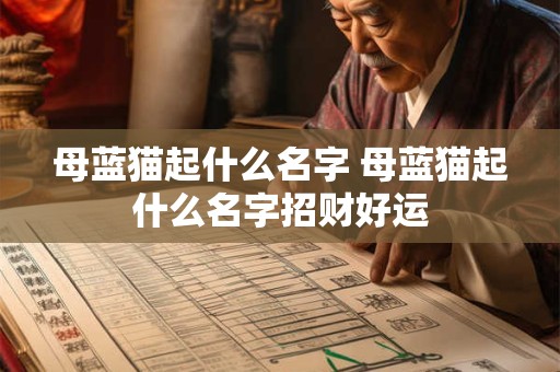 母蓝猫起什么名字 母蓝猫起什么名字招财好运