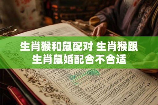 生肖猴和鼠配对 生肖猴跟生肖鼠婚配合不合适
