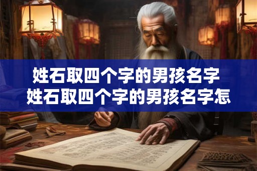 详细阅读:姓石取四个字的男孩名字 姓石取四个字的男孩名字怎么取 姓石取四个字的男孩名字 姓石取四个字的男孩名字怎么取