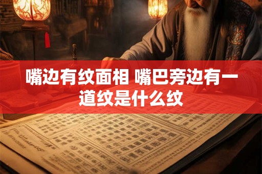 嘴边有纹面相 嘴巴旁边有一道纹是什么纹