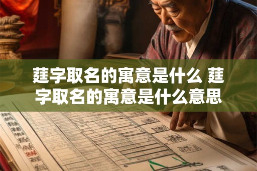 莛字取名的寓意是什么 莛字取名的寓意是什么意思