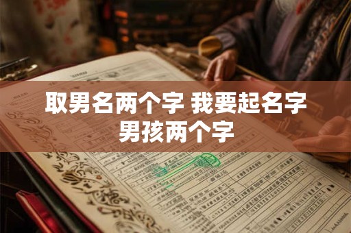 取男名两个字 我要起名字男孩两个字