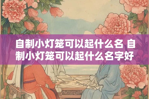 自制小灯笼可以起什么名 自制小灯笼可以起什么名字好听