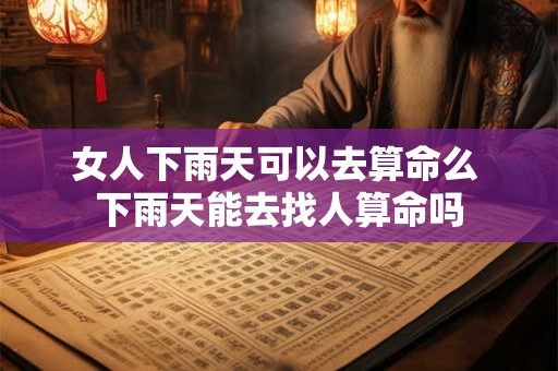 女人下雨天可以去算命么 下雨天能去找人算命吗