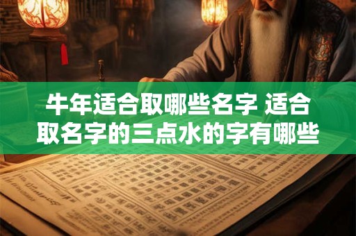 牛年适合取哪些名字 适合取名字的三点水的字有哪些