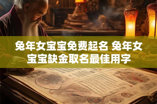 兔年女宝宝免费起名 兔年女宝宝缺金取名最佳用字