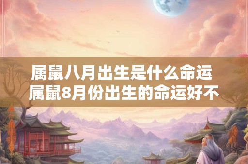 属鼠八月出生是什么命运 属鼠8月份出生的命运好不好