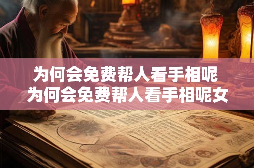 为何会免费帮人看手相呢 为何会免费帮人看手相呢女生