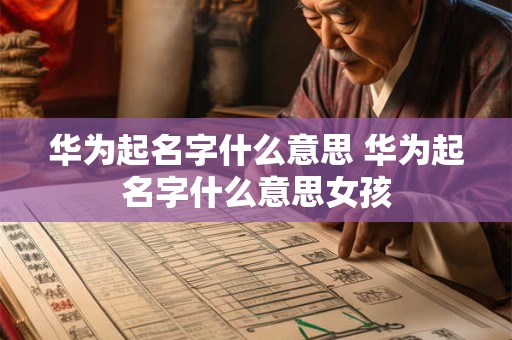 华为起名字什么意思 华为起名字什么意思女孩