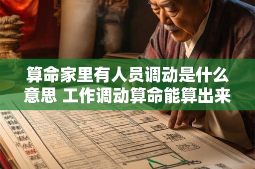 算命家里有人员调动是什么意思 工作调动算命能算出来吗