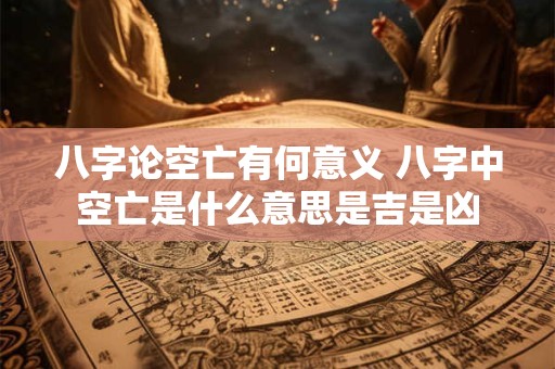 八字论空亡有何意义 八字中空亡是什么意思是吉是凶