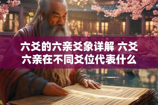 六爻的六亲爻象详解 六爻六亲在不同爻位代表什么