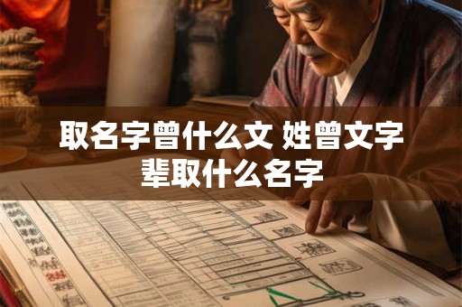 取名字曾什么文 姓曾文字辈取什么名字