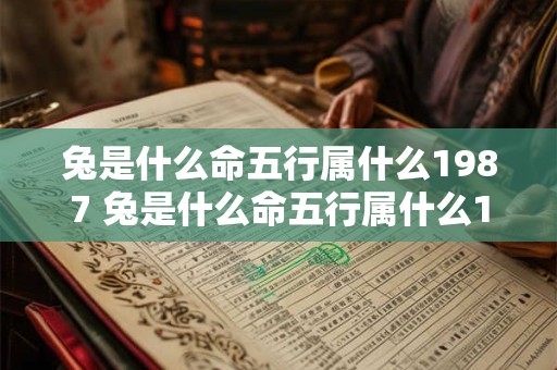 兔是什么命五行属什么1987 兔是什么命五行属什么1987年出生