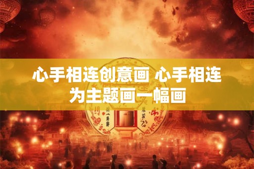 心手相连创意画 心手相连为主题画一幅画
