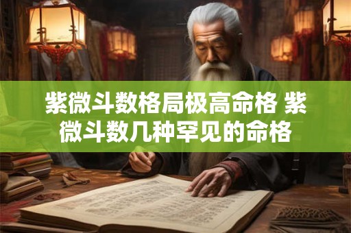 紫微斗数格局极高命格 紫微斗数几种罕见的命格