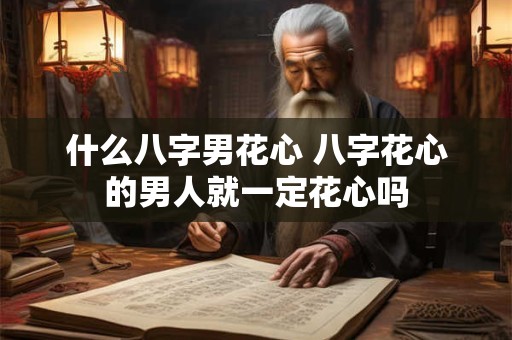什么八字男花心 八字花心的男人就一定花心吗