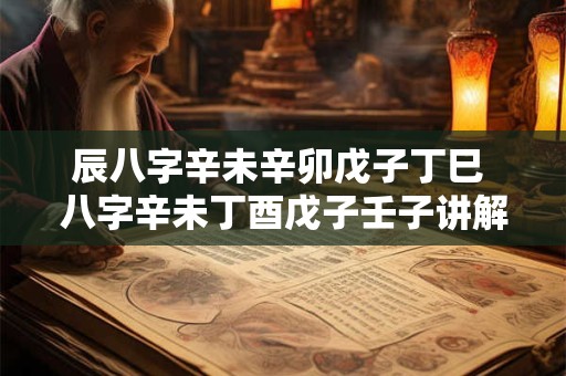 详细阅读:辰八字辛未辛卯戊子丁巳 八字辛未丁酉戊子壬子讲解 辰八字辛未辛卯戊子丁巳 八字辛未丁酉戊子壬子讲解