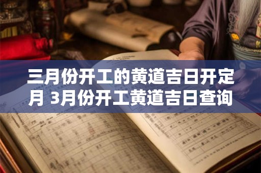 三月份开工的黄道吉日开定月 3月份开工黄道吉日查询2025年