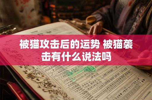 详细阅读:被猫攻击后的运势 被猫袭击有什么说法吗 被猫攻击后的运势 被猫袭击有什么说法吗