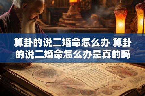 算卦的说二婚命怎么办 算卦的说二婚命怎么办是真的吗
