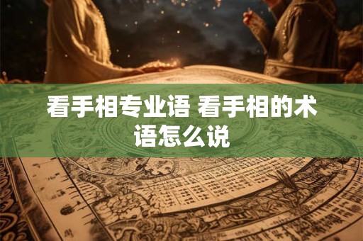 看手相专业语 看手相的术语怎么说