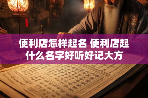 便利店怎样起名 便利店起什么名字好听好记大方