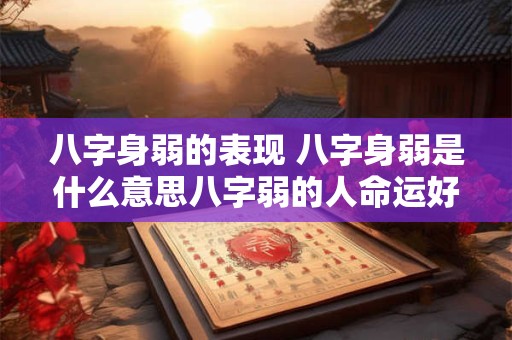 八字身弱的表现 八字身弱是什么意思八字弱的人命运好不好