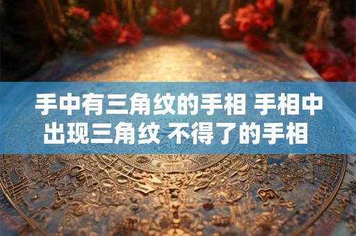 手中有三角纹的手相 手相中出现三角纹 不得了的手相 注定大富大贵命
