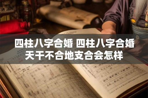 四柱八字合婚 四柱八字合婚天干不合地支合会怎样