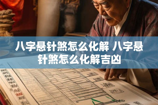 八字悬针煞怎么化解 八字悬针煞怎么化解吉凶
