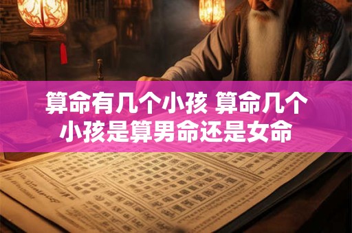算命有几个小孩 算命几个小孩是算男命还是女命