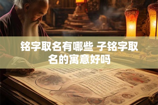 铭字取名有哪些 子铭字取名的寓意好吗