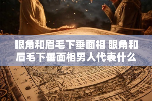 眼角和眉毛下垂面相 眼角和眉毛下垂面相男人代表什么