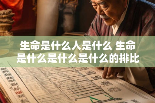 生命是什么人是什么 生命是什么是什么是什么的排比句