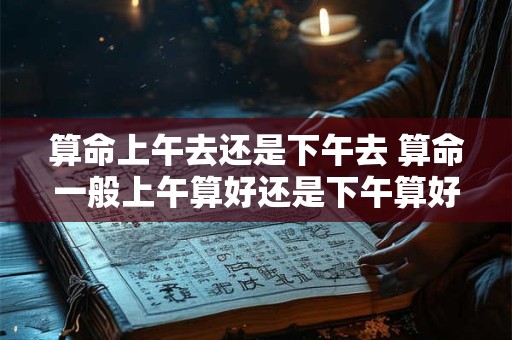 算命上午去还是下午去 算命一般上午算好还是下午算好