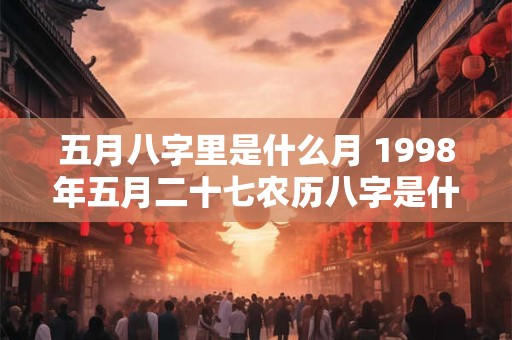 五月八字里是什么月 1998年五月二十七农历八字是什么