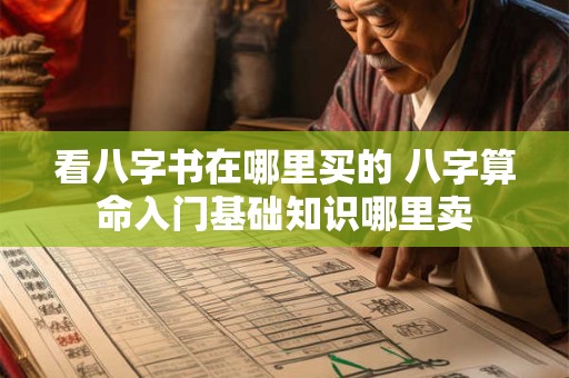看八字书在哪里买的 八字算命入门基础知识哪里卖