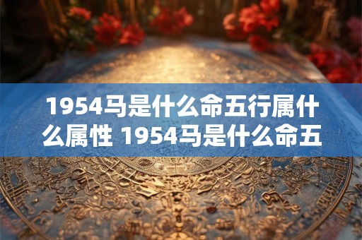 1954马是什么命五行属什么属性 1954马是什么命五行属什么属性的人