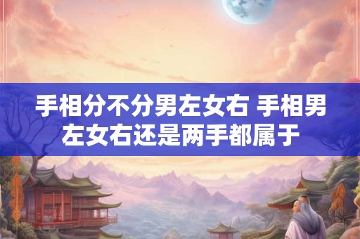 手相分不分男左女右 手相男左女右还是两手都属于
