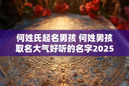 何姓氏起名男孩 何姓男孩取名大气好听的名字2025年