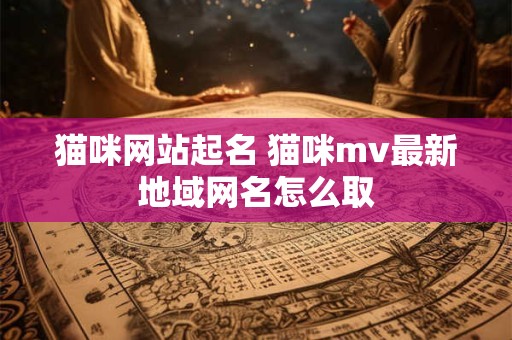 猫咪网站起名 猫咪mv最新地域网名怎么取